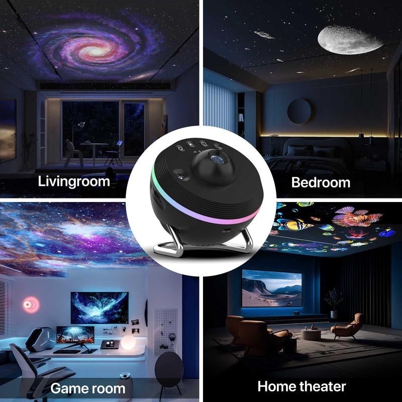 Demilare USB Galaxy Star Projector LED Light,Christmas 2024 Ornament,Globe Design Star Projection LED Light Meteor Effect, Adjustable Focus, 1/2H Timer, Home Decor, Bedroom Accessories Lights,Starry Night Lights,Planetarium Ceiling,Fallfreshness