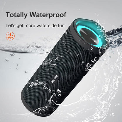 HEYSONG REVERB Waterproof Bluetooth Speaker, Portable Wireless Outdoor Speaker with Stereo Sound, IPX7 Speaker for Pool, Shower, Audio Playback on Smartphones, Beach Accessories, Gifts for Men and Women