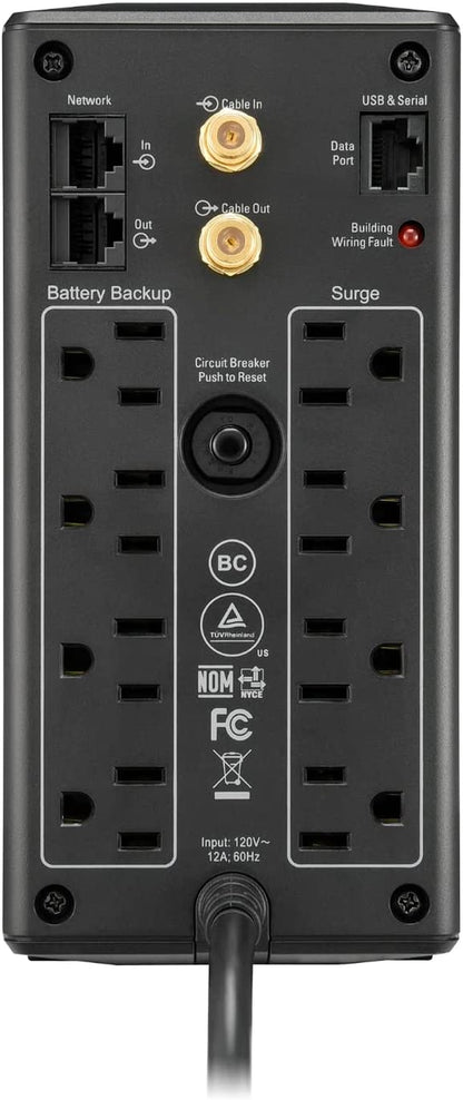 Back-Ups Pro 850VA UPS Battery Backup & Surge Protector, BX850M Backup Battery Power Supply