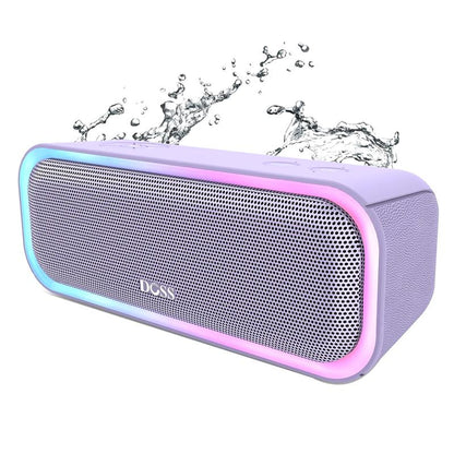 DOSS Soundbox Pro Bluetooth Speaker with 20W Stereo Sound Active Extra Bass IPX6 Waterproof TWS Multi-Colors Lights Audio Party Smartphone Speaker Protection Charging Button-Outdoorfun
