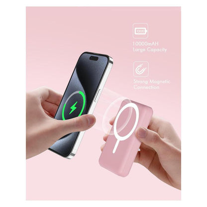 Podoru Magnetic Power Bank, 10000Mah for Magsafe Portable Battery Pack Fast Wireless Mobile Charger and USB-C Cable, for Iphone 16/15/14/13/12 Series