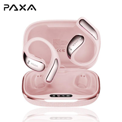 PAXA Vogbuds 5 Pro OWS Smart Voice Assistant Headset, Dynamic Stereo Sound Earbuds with ENC Call Noise Canceling Mic, Digital Battery Display