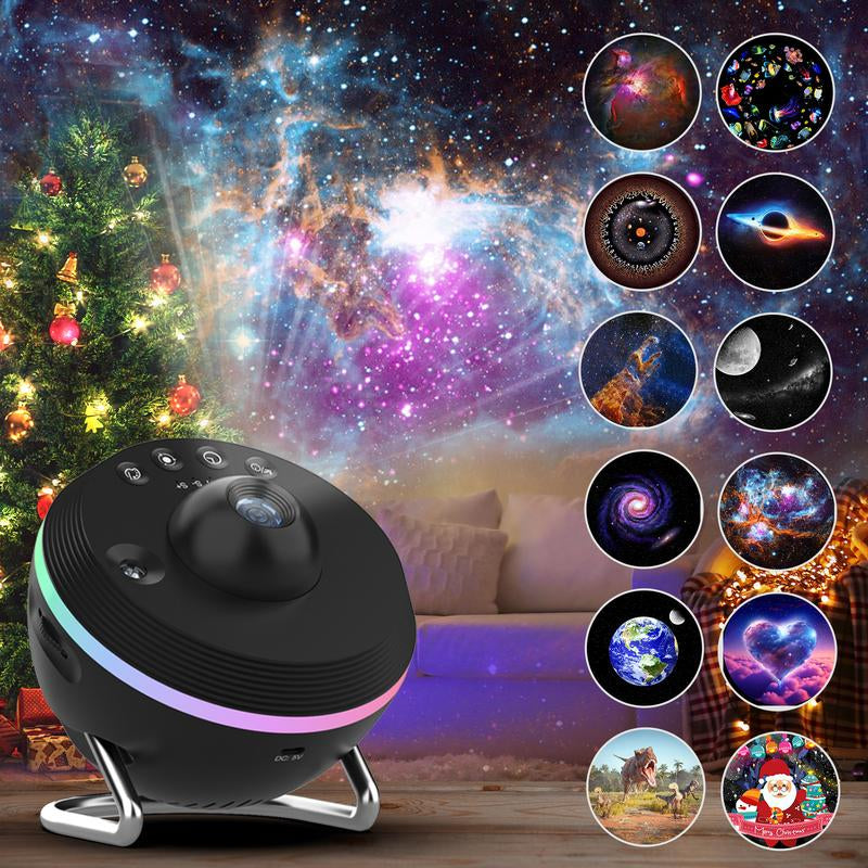 Demilare USB Galaxy Star Projector LED Light，Christmas 2024 Ornament,Globe Design Star Projection LED Light Meteor Effect, Adjustable Focus, 1/2H Timer, Home Decor, Bedroom Accessories Lights,Starry Night Lights,Planetarium Ceiling，Fallfreshness