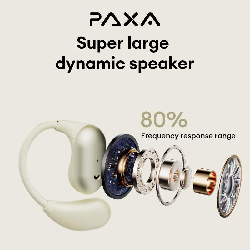 PAXA KC-10 with 169-Language Translation Feature – Wireless Bluetooth Headset 6.0 OWS Waterproof Sport Headsets Noise Reduction Headphones with Mic Earbuds Audio Electronic