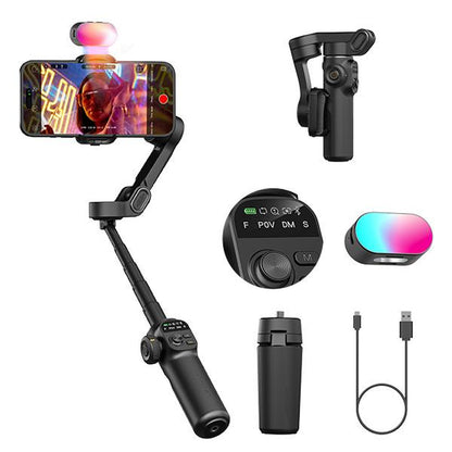 AOCHUAN Gimbal Stabilizer for Iphone, 3-Axis Smartphone Gimbal Built in 7.8' Extension Rod, Portable Gimbal Stabilizer W/Oled Display for Iphone/Android, Perfect for Tiktok Youtube Vlogging-Smart X2-2