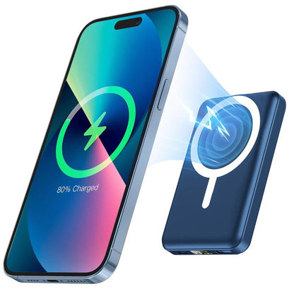 Podoru Magnetic Power Bank, 10000Mah for Magsafe Portable Battery Pack Fast Wireless Mobile Charger and USB-C Cable, for Iphone 16/15/14/13/12 Series