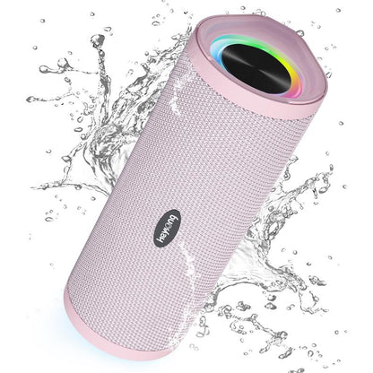 HEYSONG REVERB Waterproof Bluetooth Speaker, Portable Wireless Outdoor Speaker with Stereo Sound, IPX7 Speaker for Pool, Shower, Audio Playback on Smartphones, Beach Accessories, Gifts for Men and Women