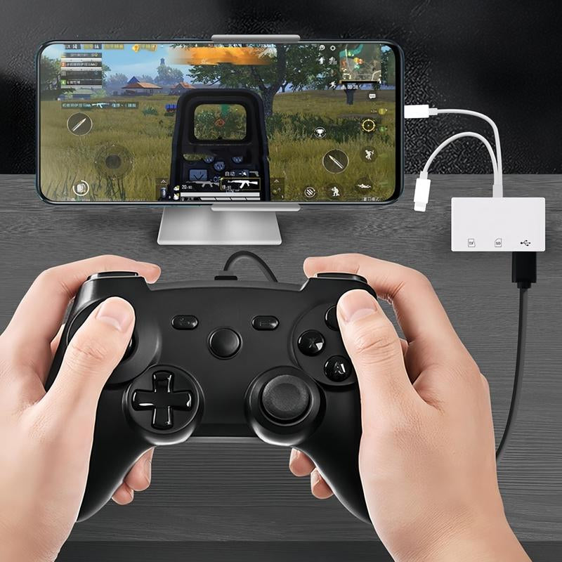 3 in 1 SD & TF Card Reader, 1 Count USB 3.0 Type-C Card Reader, Multifunctional Card Reader for Iphone Android Smartphone, Phone Accessories