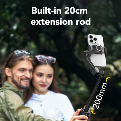 AOCHUAN Gimbal Stabilizer for Iphone, 3-Axis Smartphone Gimbal Built in 7.8' Extension Rod, Portable Gimbal Stabilizer W/Oled Display for Iphone/Android, Perfect for Tiktok Youtube Vlogging-Smart X2-2