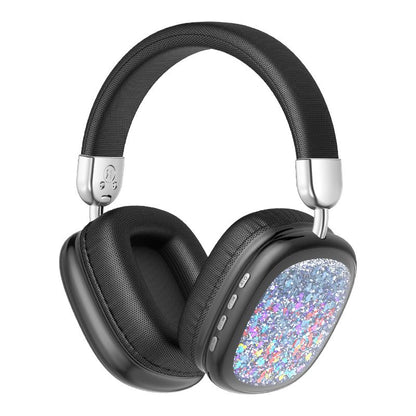 YANUQIA Wireless Headphones, Over-Ear Headphones, Hi-Fi Stereo Noise-Cancelling Headphones, Suitable for Travel, Work, Sports and Games, Built-In Microphone, Large Battery for Long-Lasting, Suitable for Iphone, Laptop, Ios/Android Bluetooth Headphones