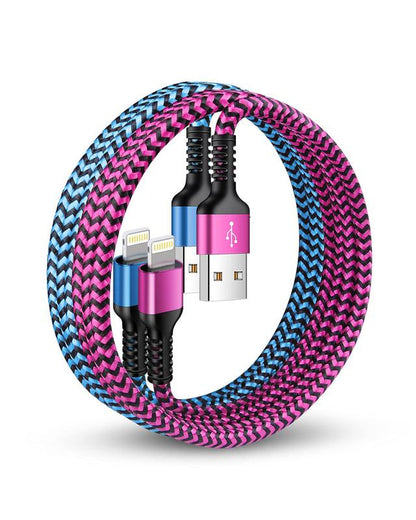 Iphone Charger Cable, [2Pack/3Ft] Apple Lightning Cord for Iphone 14 Pro Max 13 12 Pro/11/Xs/Xr/X/8 Plus/7, Ipad Mini, Ipad Air, USB-A Braided Rapid Charge Core Recharger Power Cargador Charging Connector Apple Adapter Device Fast Cellphone Electronic