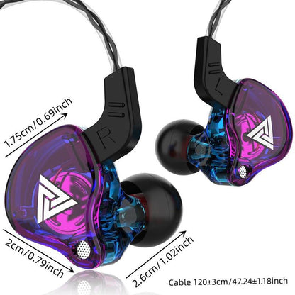 AK6 Wired Earphone, In-Ear Design Earphone with Microphone, Hifi Heavy Bass Noice Cancelling Earphone for Esports Game Live Streaming, Wired Headset