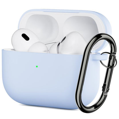 ORNARTO for Airpods Pro 2Nd/1St Generation Case with Cleaner Pen, Eartips Cover, Full Protective Soft Silicone for Airpods Pro Case 2022/2019 with Keychain, Front LED Visible Skin Cover