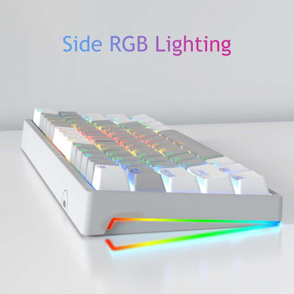 AULA F3261 60 Percent Wired Blue Switch Mechanical Gaming Keyboard, 29 RGB Backlight, Hot Swappable, Mini Small Compact, Office Gaming Rainbow Backlit, Budget Cheap Keyboard Computer PC Accessories College School Supplies Back to School Fallfreshness