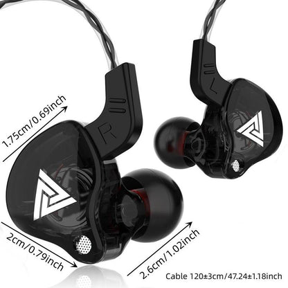 AK6 Wired Earphone, In-Ear Design Earphone with Microphone, Hifi Heavy Bass Noice Cancelling Earphone for Esports Game Live Streaming, Wired Headset