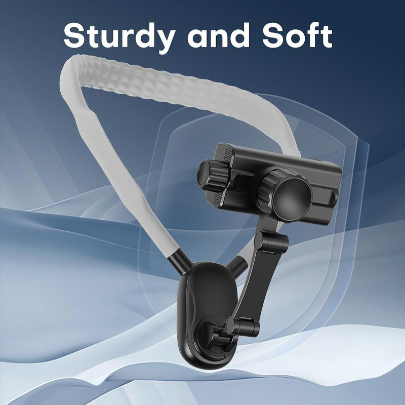 POV Neck Phone Holder - Compatible with All Smartphone Accessories, Black Phone Holder, Pov/Vlog Hands-Free Design