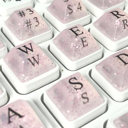 80 Pcs Self-Adhesive PC Keyboard Keys for Long Nails Typing and Gaming, ​​Anti-Damage Symbolic and Alphanumeric Keys for Nail-Art