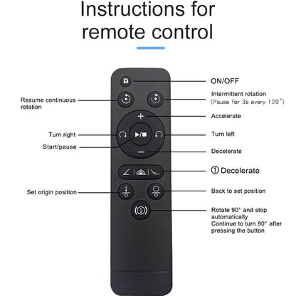 3 in 1 Rotating Display Stand with 5.9/7.08/8.66 Inch Replacement Cover, Remote Control for Photography & Video Shows Organizer, Max Load 22Lbs