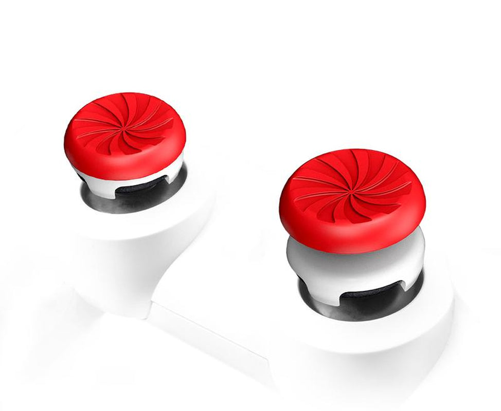 Kontrolfreek FPS Freek Inferno for Playstation 4 (PS4) and Playstation 5 (PS5) Controller | 2 Performance Thumbsticks | 1 High-Rise, 1 Mid-Rise | Red/White