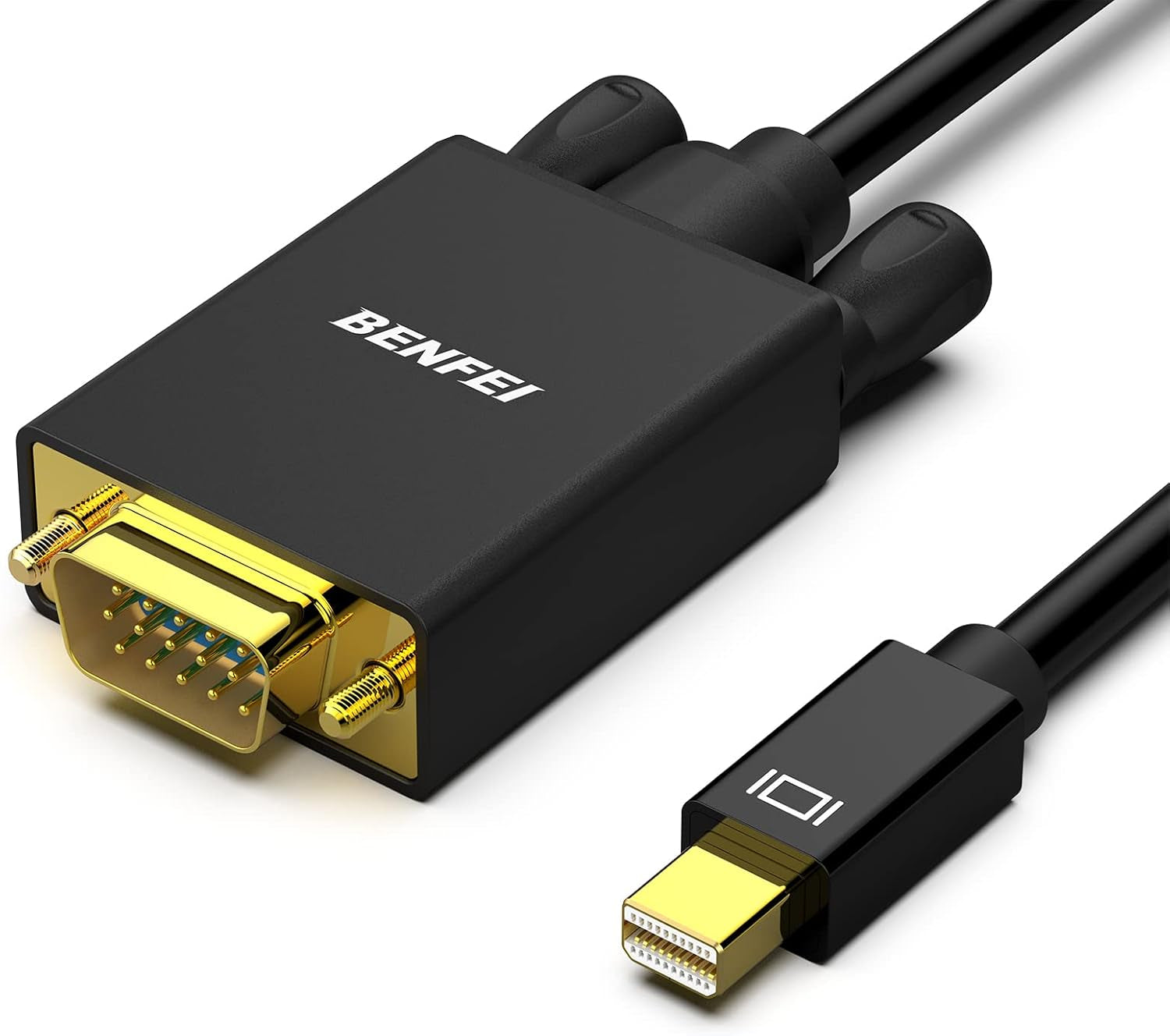 Mini Displayport to VGA Cable, 1.8M Thunderbolt to VGA Gold-Plated Cord Compatible for Macbook Air 2010-2017, Macbook Pro 2010-2015,Mac Mini 2010-2014, Surface Pro 1/2/3/4