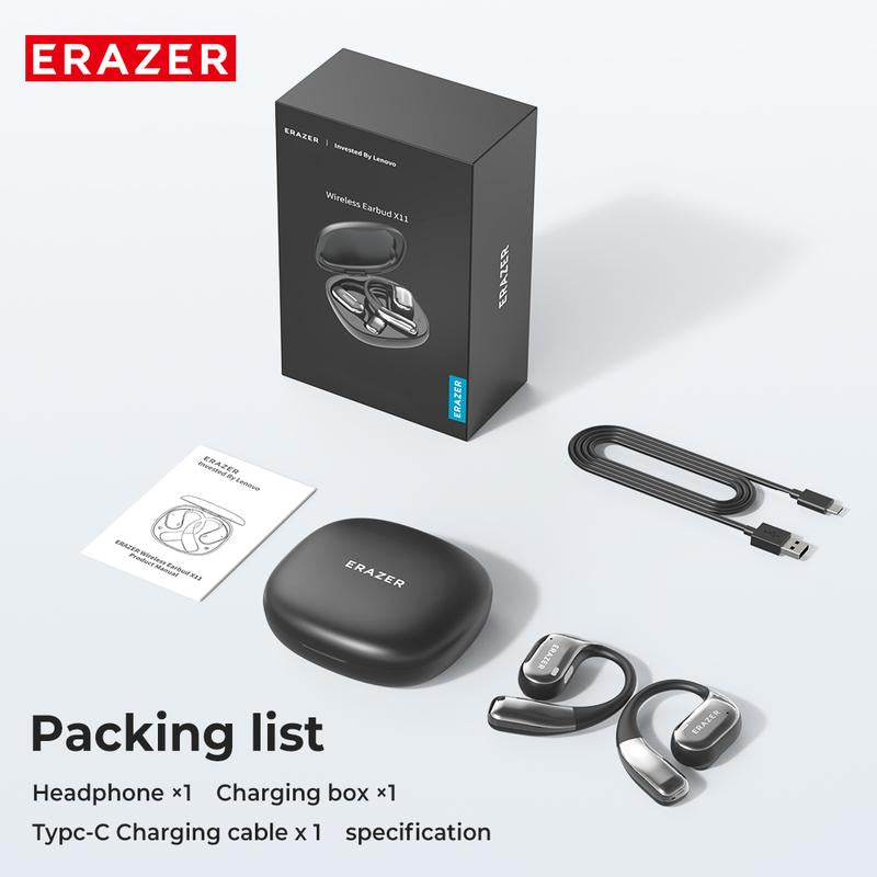 ERAZER X11 AI Translation Earbuds with APP Support 134 Languages Real Time Translate OWS Open-Ear Headphones Wireless Bluetooth 5.4 Earbuds with HD Mic Waterproof Earphones Gaming with Low Latency