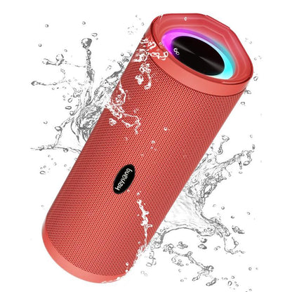 HEYSONG REVERB Waterproof Bluetooth Speaker, Portable Wireless Outdoor Speaker with Stereo Sound, IPX7 Speaker for Pool, Shower, Audio Playback on Smartphones, Beach Accessories, Gifts for Men and Women