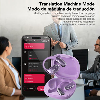 ERAZER X11 AI Translation Earbuds with APP Support 134 Languages Real Time Translate OWS Open-Ear Headphones Wireless Bluetooth 5.4 Earbuds with HD Mic Waterproof Earphones Gaming with Low Latency