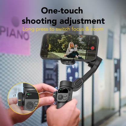 AOCHUAN Gimbal Stabilizer for Iphone, 3-Axis Smartphone Gimbal Built in 7.8' Extension Rod, Portable Gimbal Stabilizer W/Oled Display for Iphone/Android, Perfect for Tiktok Youtube Vlogging-Smart X2-2
