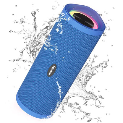 HEYSONG REVERB Waterproof Bluetooth Speaker, Portable Wireless Outdoor Speaker with Stereo Sound, IPX7 Speaker for Pool, Shower, Audio Playback on Smartphones, Beach Accessories, Gifts for Men and Women