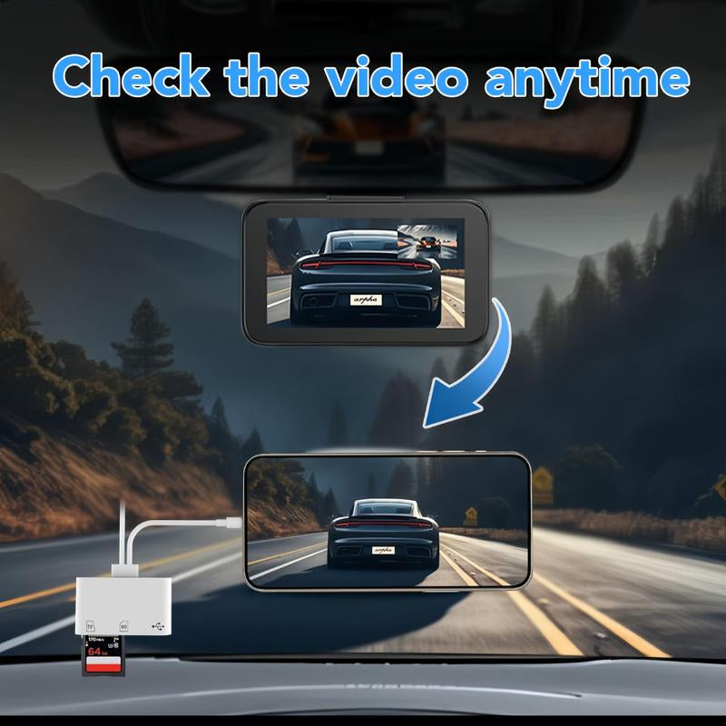 3 in 1 SD & TF Card Reader, 1 Count USB 3.0 Type-C Card Reader, Multifunctional Card Reader for Iphone Android Smartphone, Phone Accessories