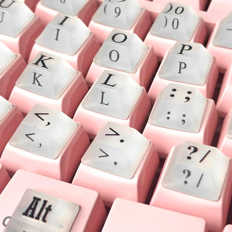 80 Pcs Self-Adhesive PC Keyboard Keys for Long Nails Typing and Gaming, ​​Anti-Damage Symbolic and Alphanumeric Keys for Nail-Art