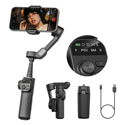 AOCHUAN Gimbal Stabilizer for Iphone, 3-Axis Smartphone Gimbal Built in 7.8' Extension Rod, Portable Gimbal Stabilizer W/Oled Display for Iphone/Android, Perfect for Tiktok Youtube Vlogging-Smart X2-2